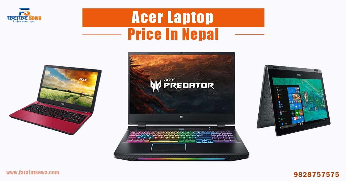 Acer Laptop Price in Nepal | 2024 [ON EMI]