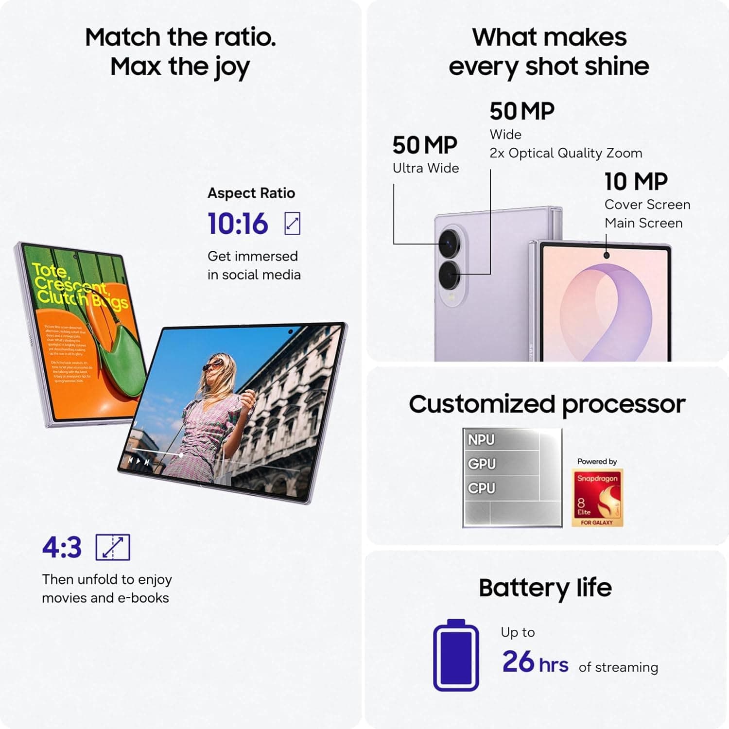 Samsung Galaxy Z Fold 8 5G (12+256GB) With Galaxy AI | 2 Years Ncell Unlimited Call and Data Subscription 3