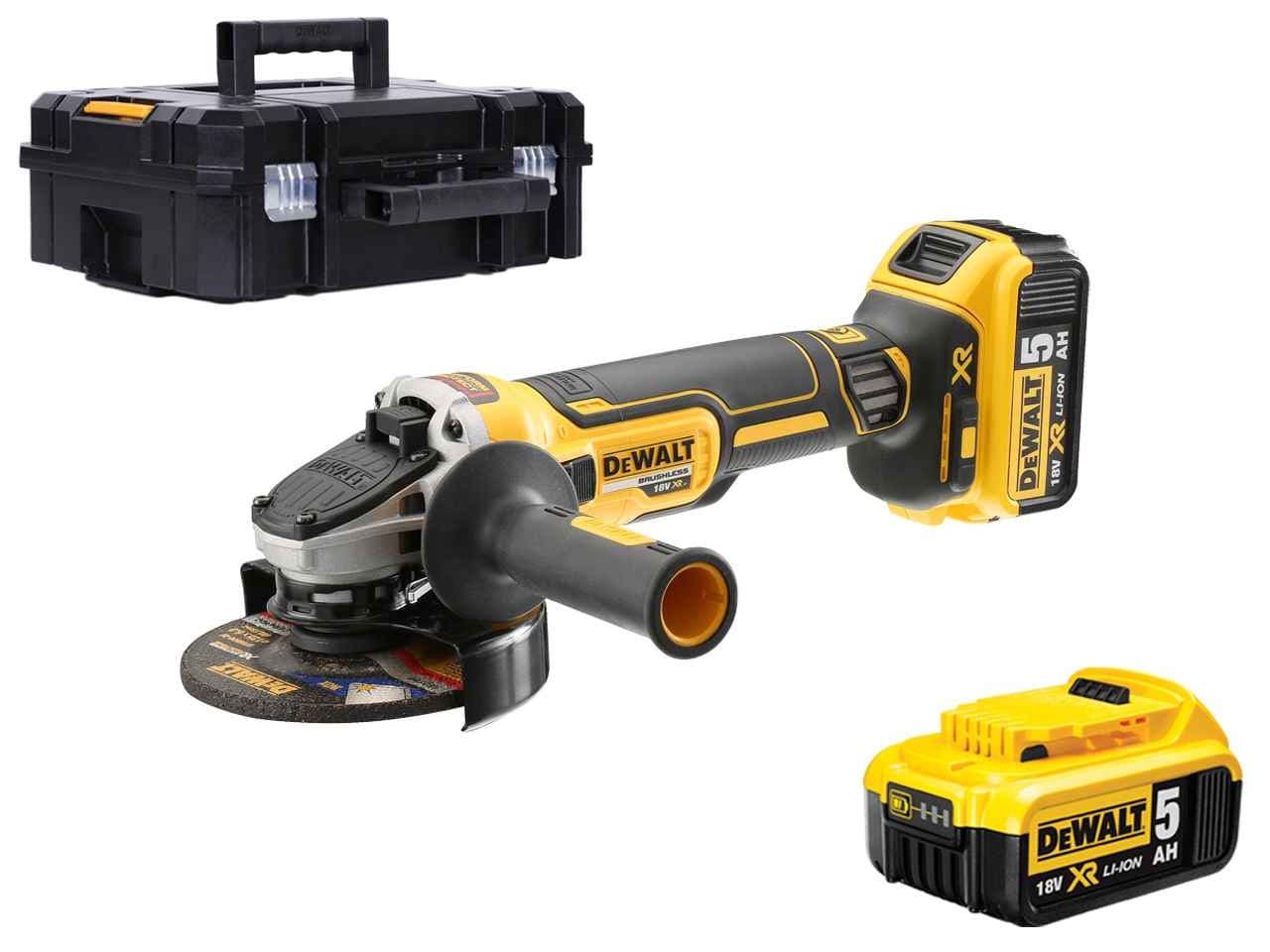 Dewalt 18 Volt Cordless Angle Grinder DCG405P2-GB 2