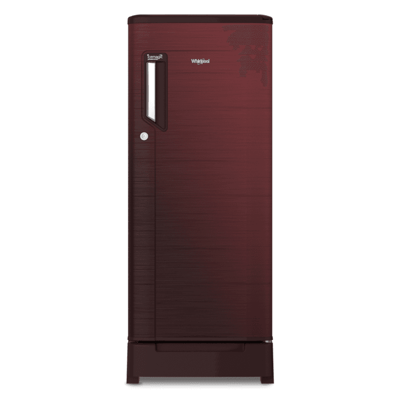 Whirlpool 185L Single Door 200 Icemagic Powercool Royal 2S Wine Chromium Steel Refrigerator 71603