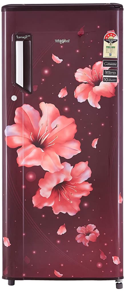 Whirlpool 245 L 4 Star Inverter Direct-Cool Single Door Refrigerator (260 IMPRO PRM 4S INV WINE HIBISCUS, Wine Hibiscus)