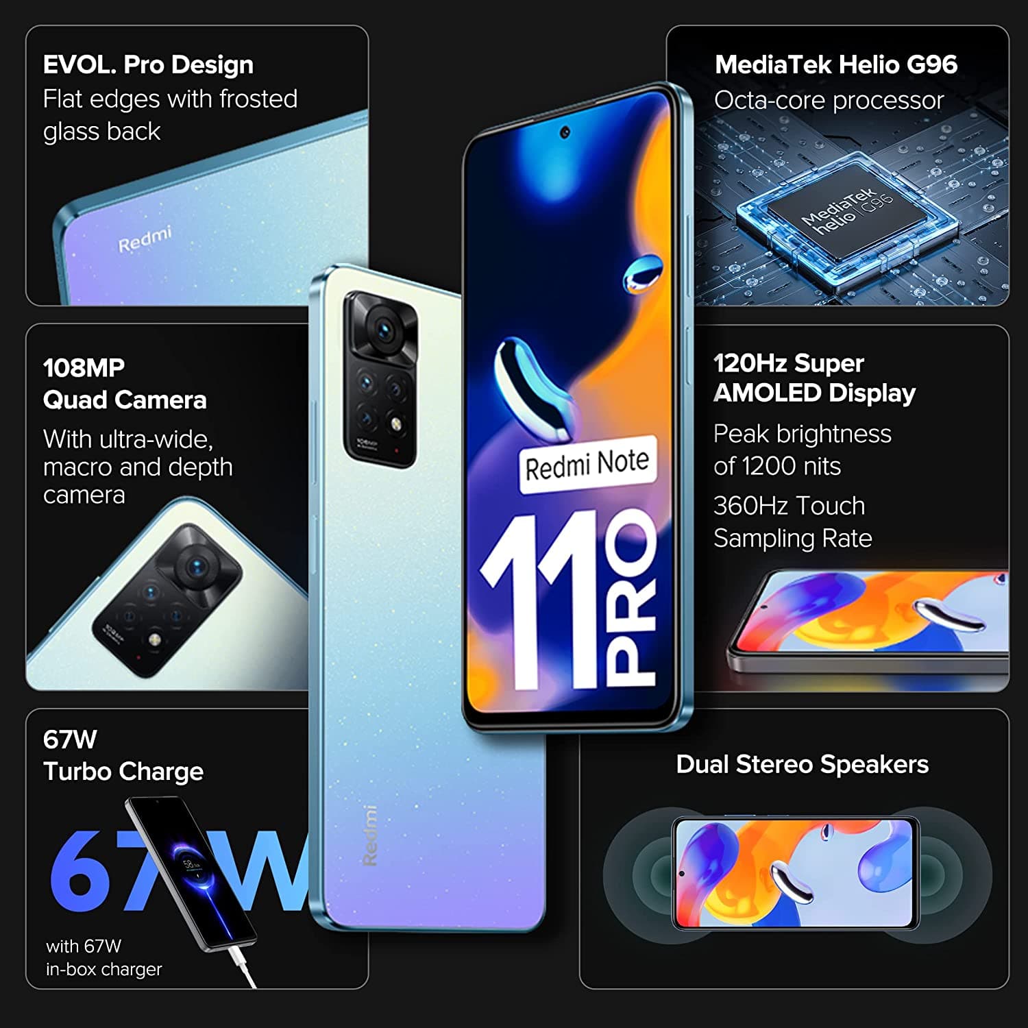Redmi Note 11 Pro 4G 8GB RAM With 128GB Storage 14
