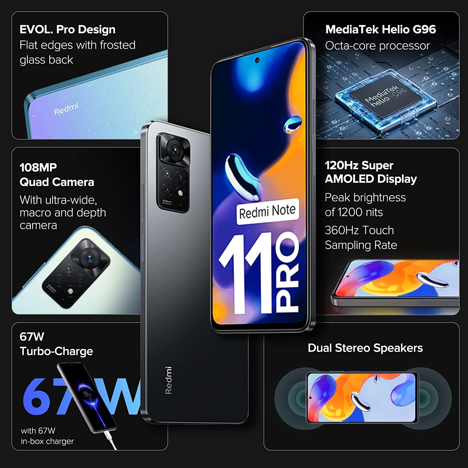 Redmi Note 11 Pro 4G 8GB RAM With 128GB Storage 10