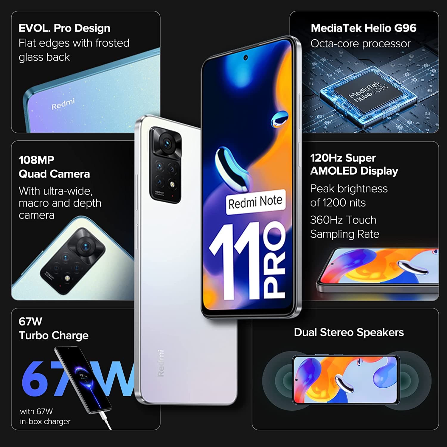 Redmi Note 11 Pro 4G 8GB RAM With 128GB Storage 5