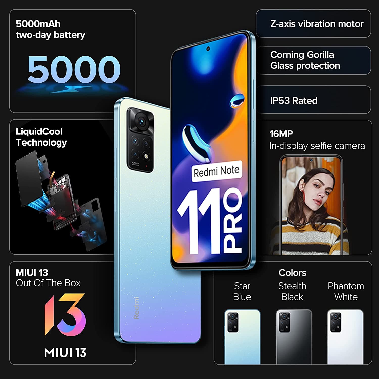 Redmi Note 11 Pro 4G 8GB RAM With 128GB Storage 15