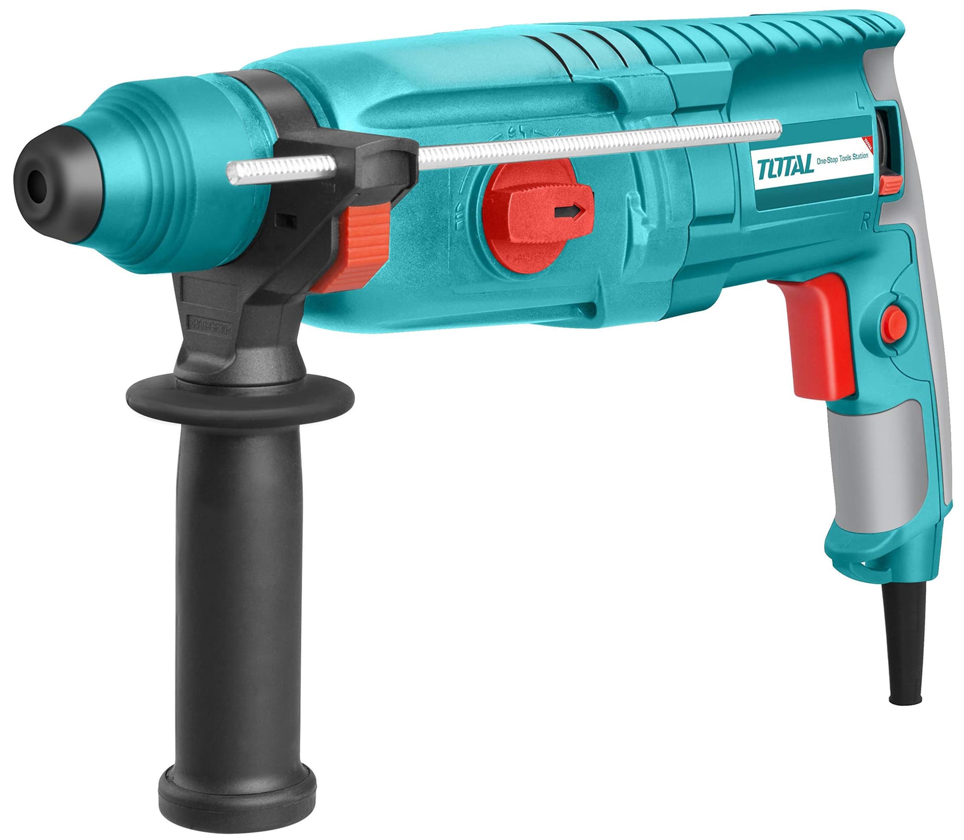 Total 800 Watt Rotary Hammer With 5pcs Extra Drill Bits Drill Machine 3