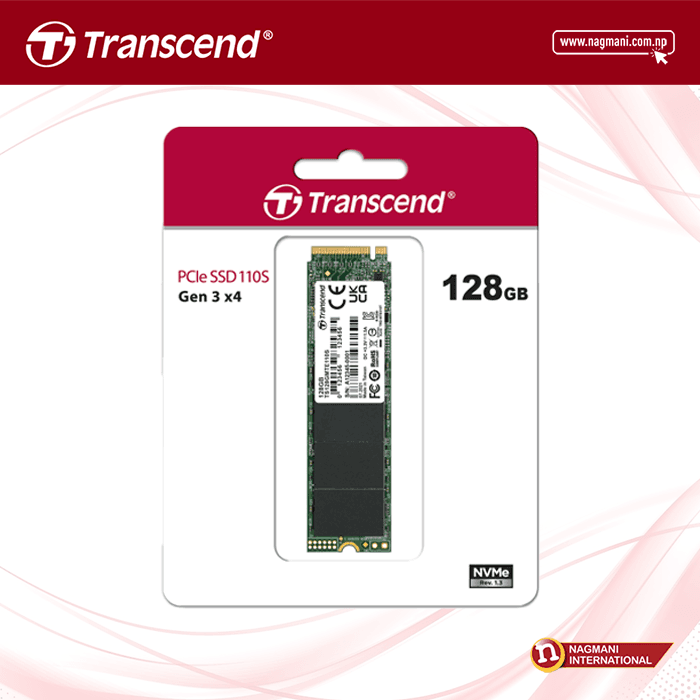 PCIe NVMe M.2 SuperSpeed SSD - MTE 110s - 128 GB 1