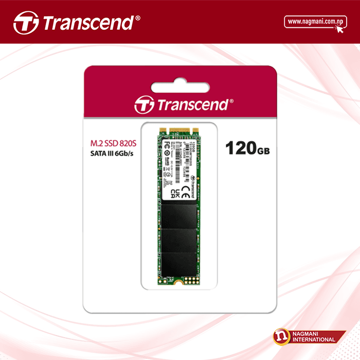 Transcend SATA III - MTS 820 M.2 - 120 GB - 6 gbps - 80 MM 1