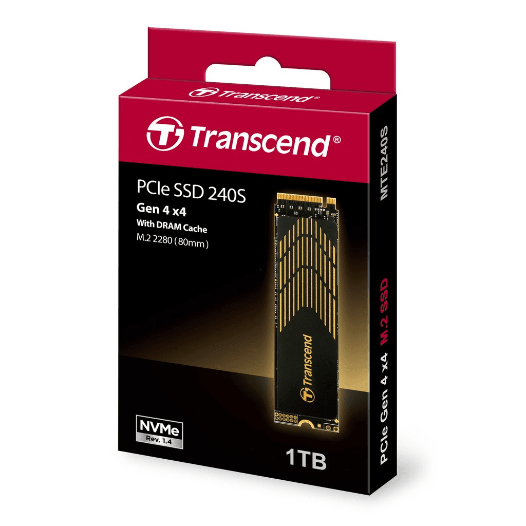 Transcend 1 TB Gen 4 NVME - MTE240S - with Heat Sink 2