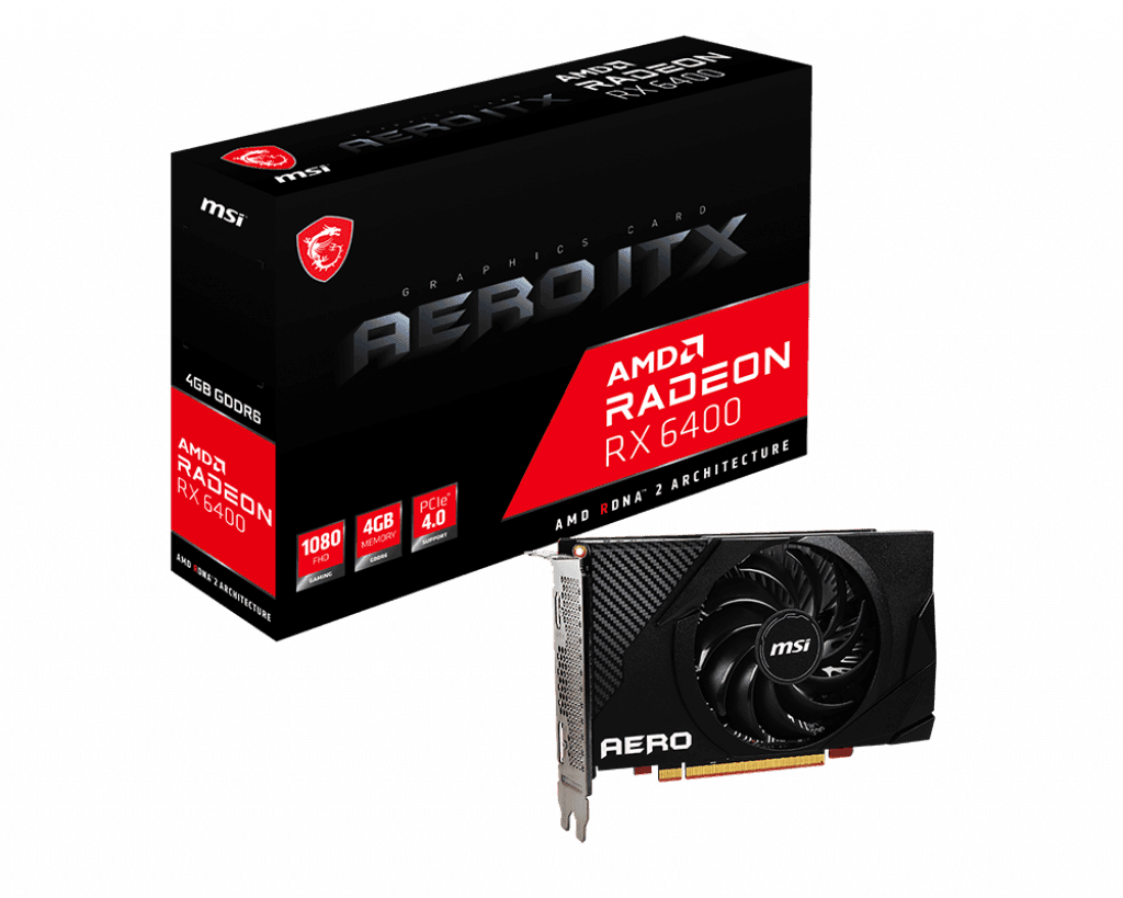 MSI Radeon RX 6400 Aero ITX 4GB