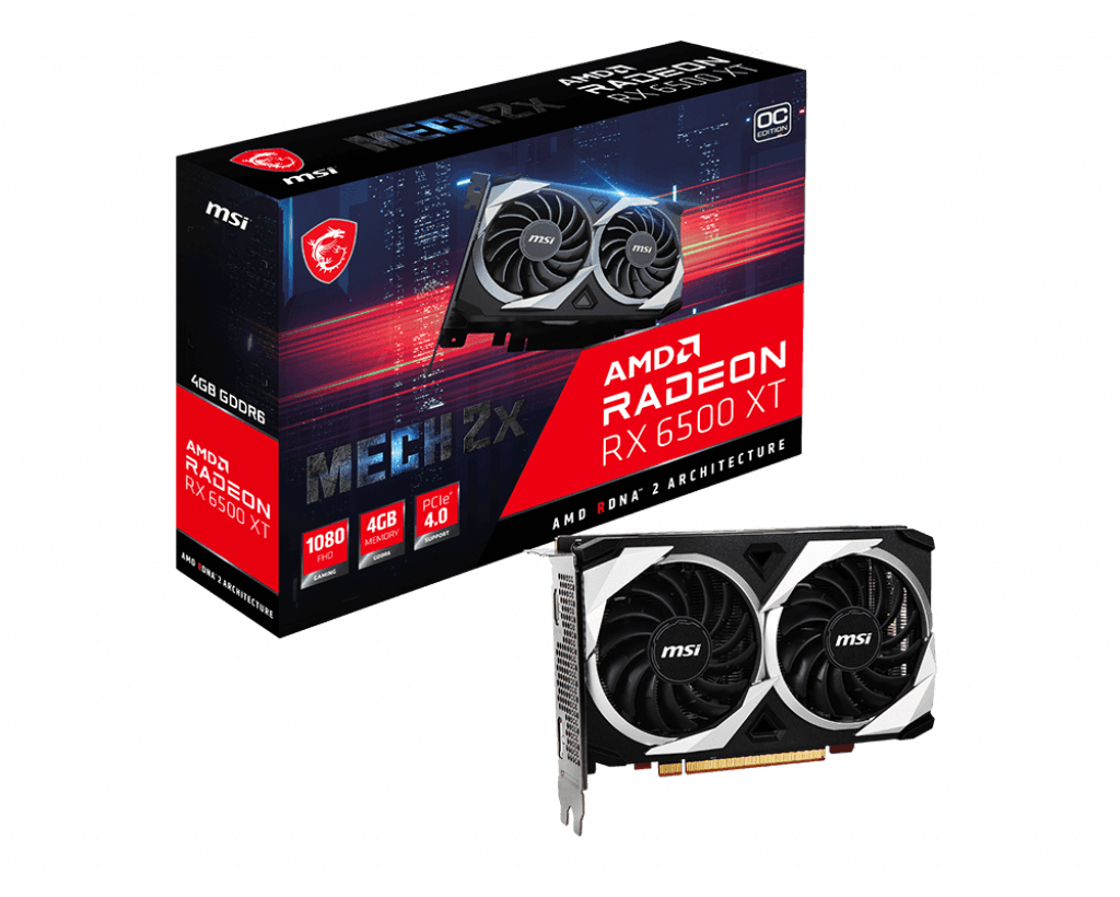 MSI Radeon RX 6500 XT Mech 2X 4G OC