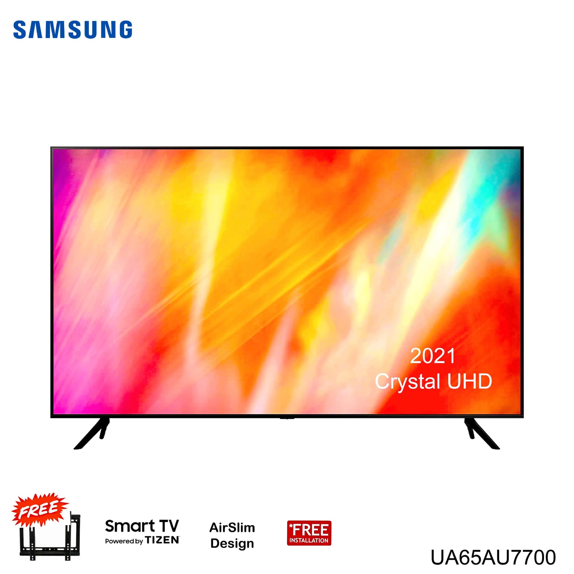 Samsung UA65AU7700-65" Crystal UHD 4K Smart LED Tv With Air Slim Design 2