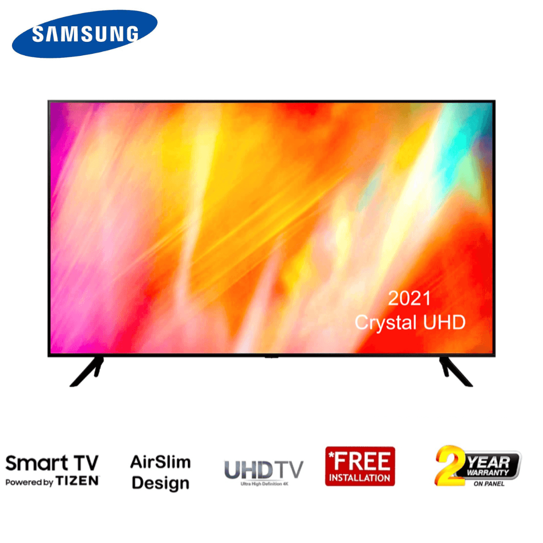 SAMSUNG 65" Inch Crystal UHD 4K Smart TV -  UA65AU7700