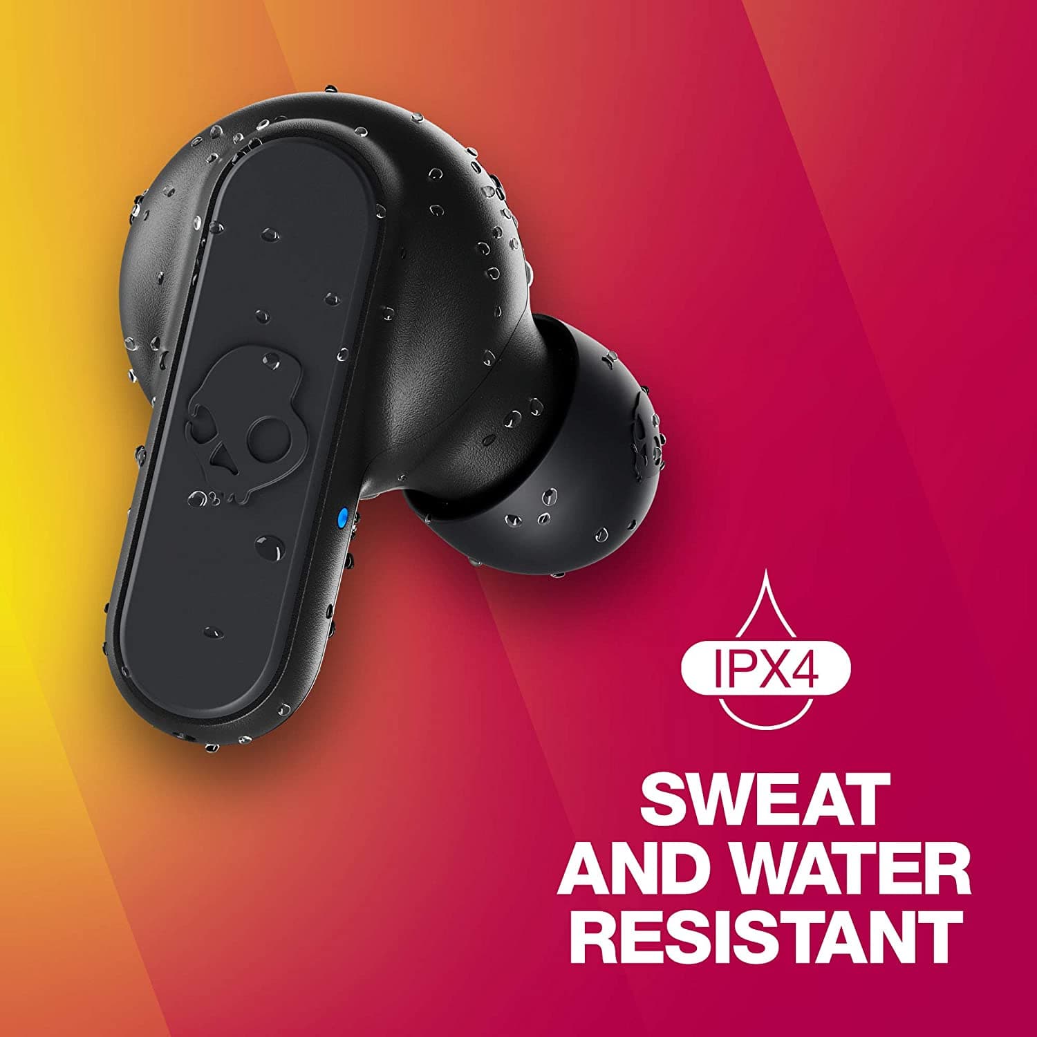 Skullcandy Dime True Wireless In-Ear Bluetooth Earbuds Compatible with iPhone and Android / Charging Case and Microphone / Great for Gym, Sports, and Gaming, IPX4 Water Dust Resistant - Black 4