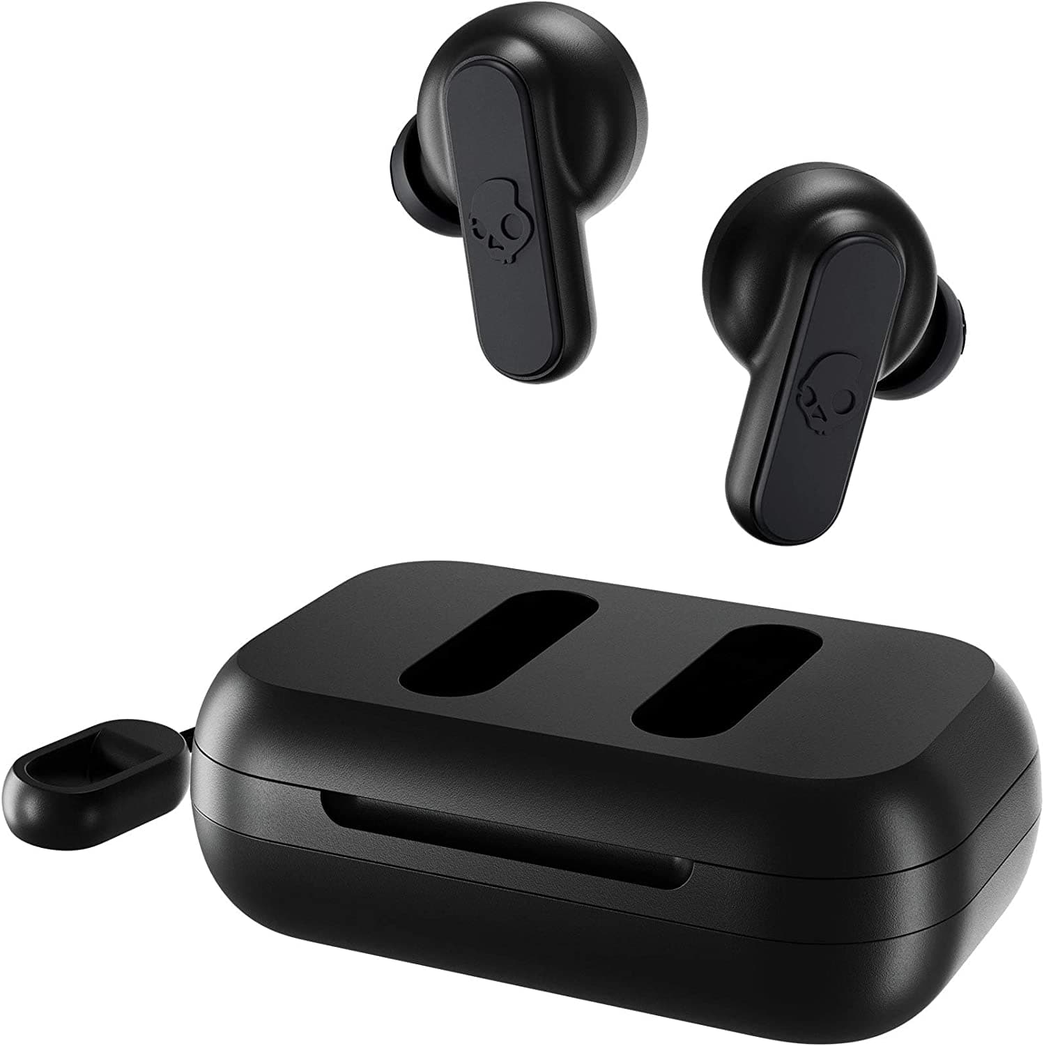 Skullcandy Dime True Wireless In-Ear Bluetooth Earbuds Compatible with iPhone and Android / Charging Case and Microphone / Great for Gym, Sports, and Gaming, IPX4 Water Dust Resistant - Black 1