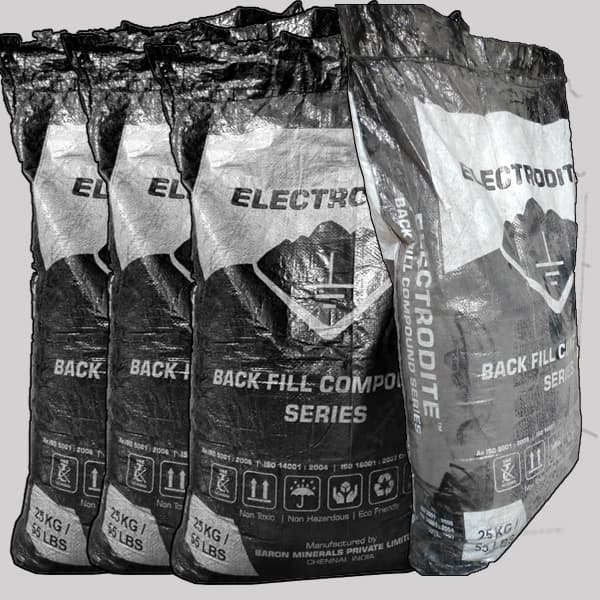Electrodite Earthing Back Fill Compound: 25KG 2