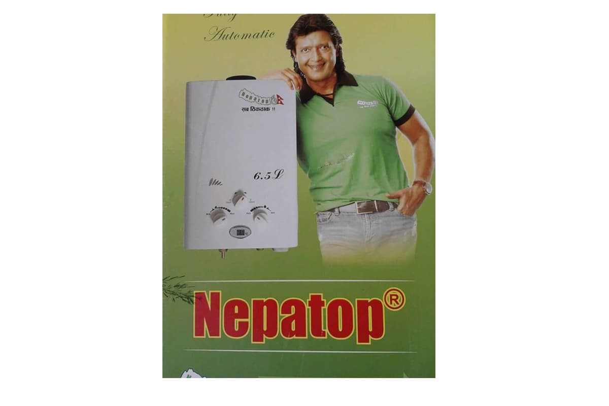 NEPATOP Gas Geyser (White) 6.5L 2