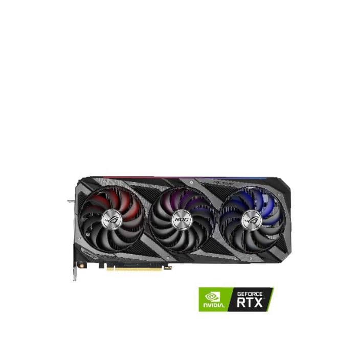 ASUS ROG Strix NVIDIA GeForce RTX 3080 OC Edition Gaming Graphicss Card (PCIe 4.0, 12GB GDDR6X, LHR, HDMI 2.1, DisplayPort 1.4a, Axial-tech Fan Design, 2.9-slot, Super Alloy Power II, GPU Tweak II)