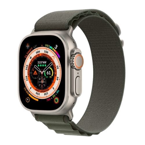 Apple Watch Ultra [GPS + Cellular 49mm] Smart Watch w/Rugged Titanium Case & White Ocean Band. Fitness Tracker, Precision GPS, Action Button, Extra-Long Battery Life, Brighter Retina Display 1