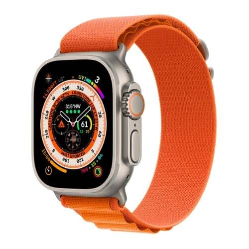 Apple Watch Ultra [GPS + Cellular 49mm] Smart Watch w/Rugged Titanium Case & White Ocean Band. Fitness Tracker, Precision GPS, Action Button, Extra-Long Battery Life, Brighter Retina Display 3