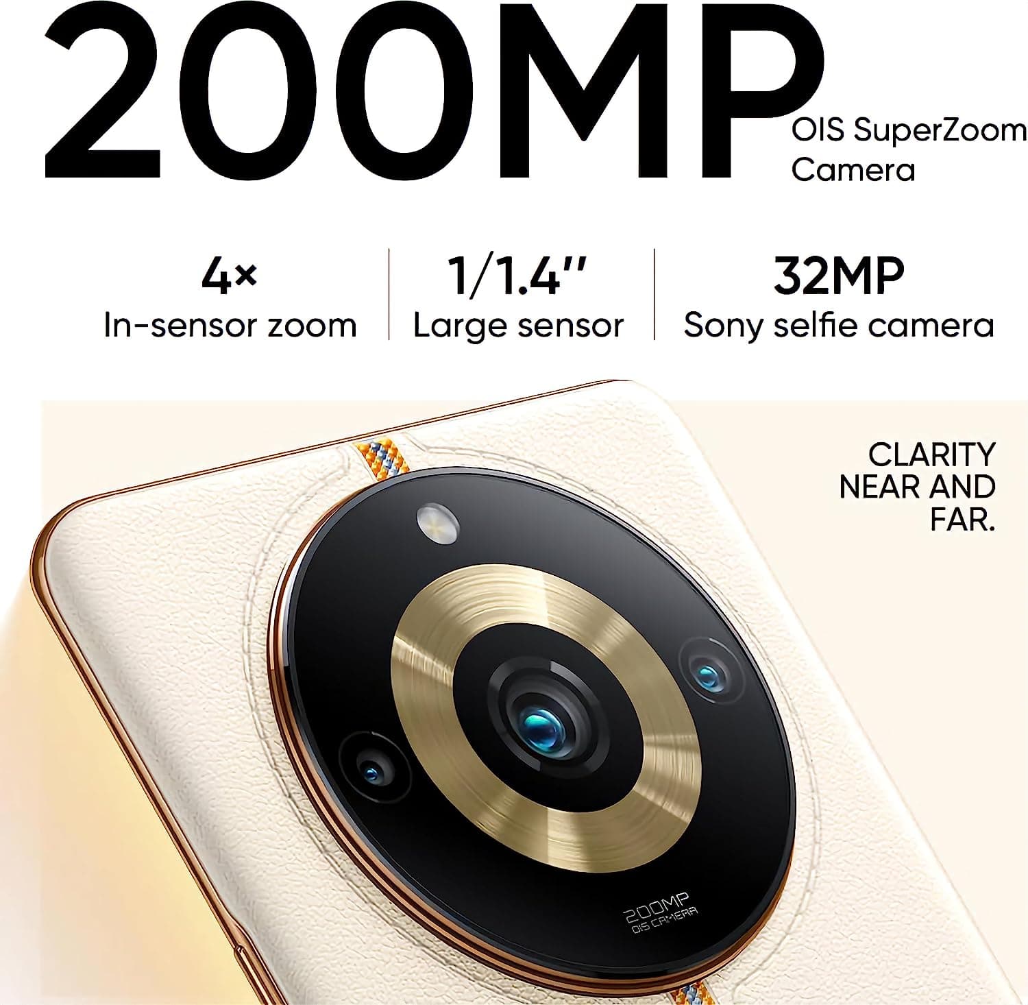 Realme 11 Pro Plus With 6.7 Inches Amoled Display , 200 MP Triple Camera , Under Display Fingerprint sensor , Li-Po 5000mAh Powerful Battery 1