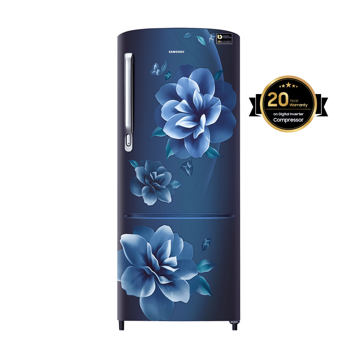 RR24A272ZCU Samsung Single Door Refrigerator with Digital Inverter Technology, 230L