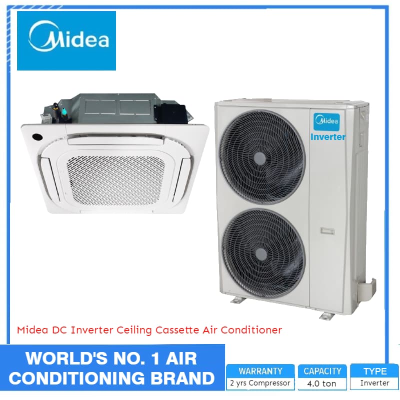 Midea DC Inverter Ceiling Cassette 4.0 ton Air Conditioner
