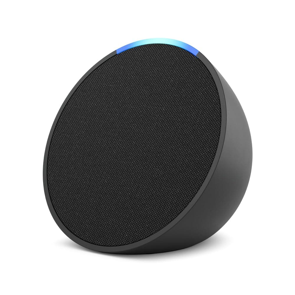 Amazon Echo Pop| Smart speaker with Alexa and Bluetooth | Loud sound, balanced bass, crisp vocals| Black 3