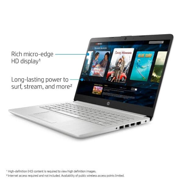 HP Notebook 14-DK1025WM Ryzen 3 3300U / 8GB RAM / 256GB SSD / 14 3