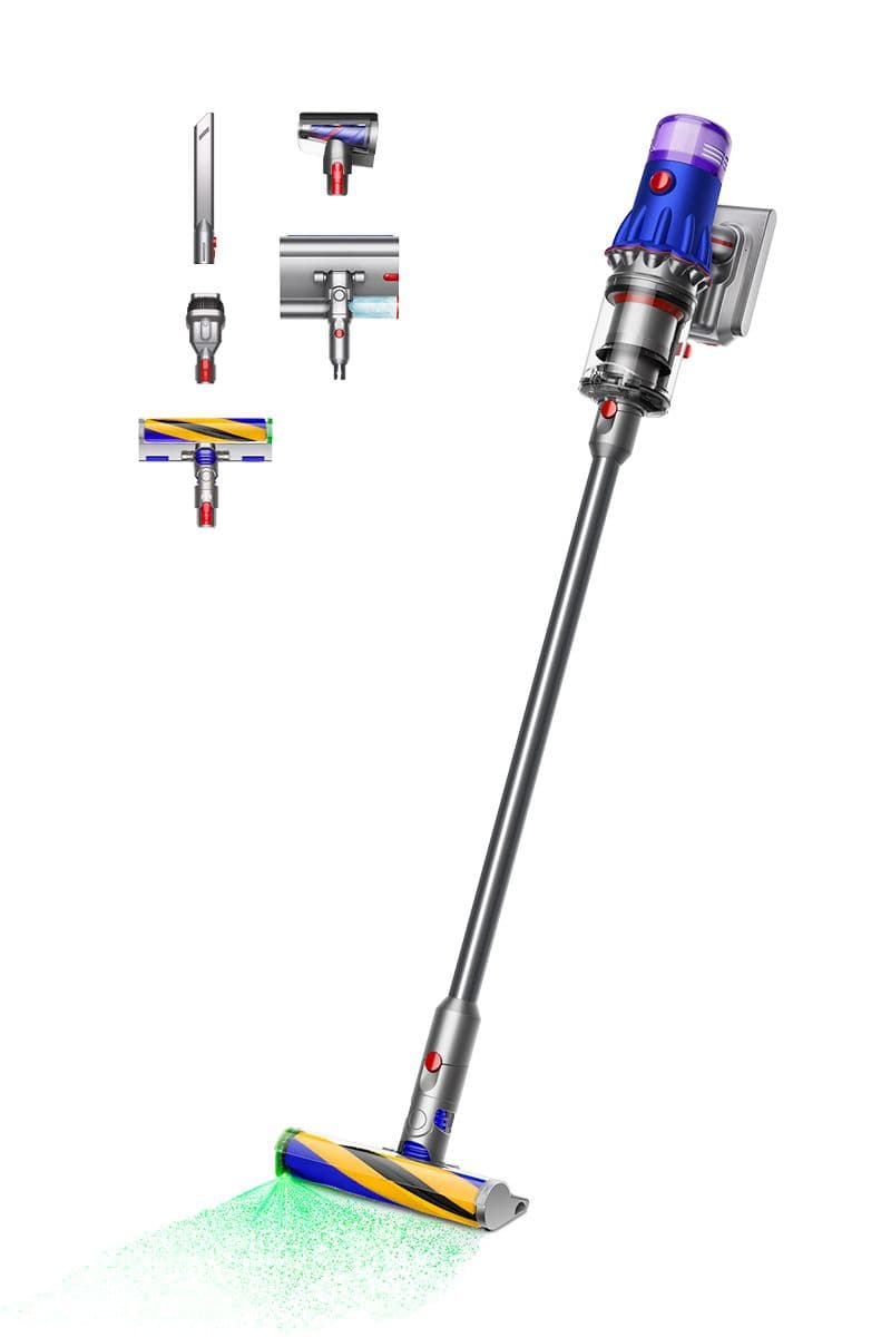 Dyson V12 Detect Slim Fluffy vacuum in Blue/Nickel