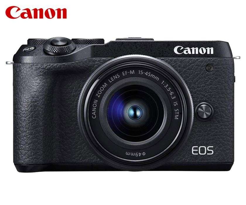 Canon EOS M6 Mark II Mirrorless DSLR Camera With EF-M 15-45mm IS