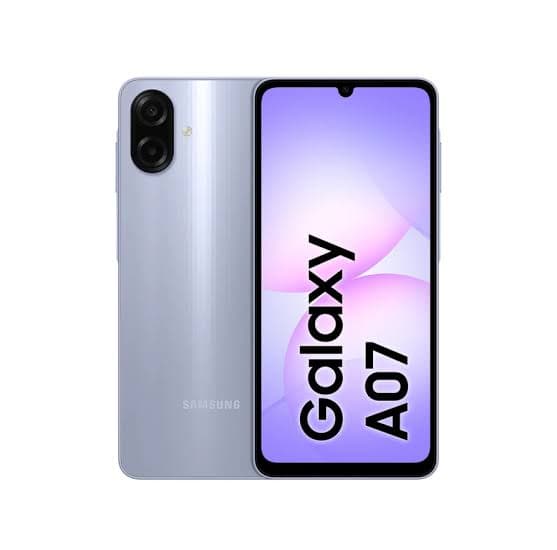 galaxy a07 white front