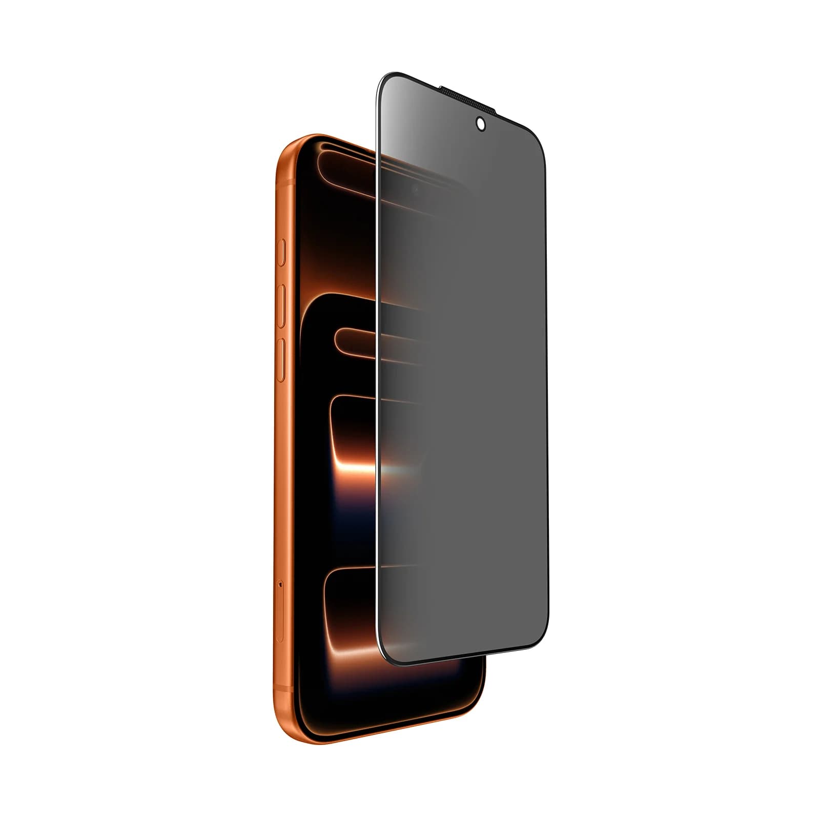 18MQ12P/18MQ14P Tempered Glass Screen Protector (2.5D) for iP18 Pro/18 Pro Max (Privacy+Dustproof) 2