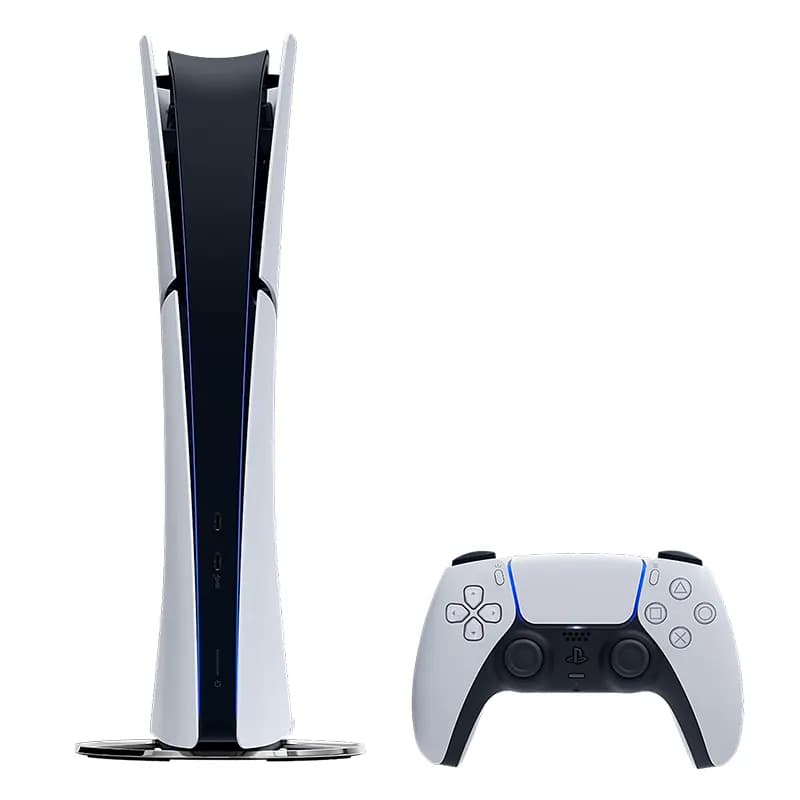 SONY PS5 Slim Disc Edition, 1TB Storage (8-cores 16-threads AMD Ryzen Zen2 CPU | RDNA 2-based AMD Radeon 10.3 TFLOPs GPU | 16GB GDDR6 RAM | Wi-Fi 6 & Bluetooth 5.1 | 1 x HDMI 2.1, 1 x Ethernet, 2 x USB-C & 2 x USB-A)