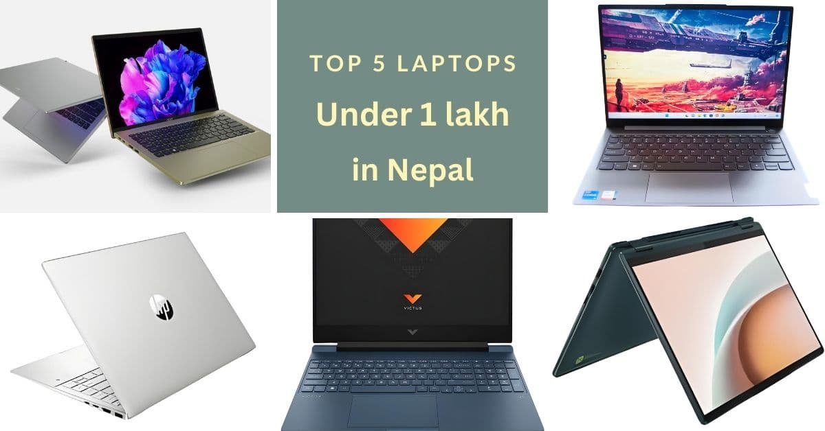 Top 5 laptops under 1 Lakh in Nepal