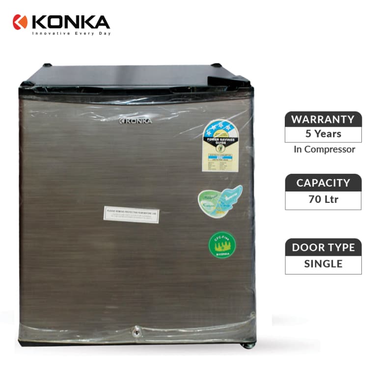 98A1A57015C4982-Konka Refrigerator 70 Ltrs Single Door (70 KCLSHDNP)