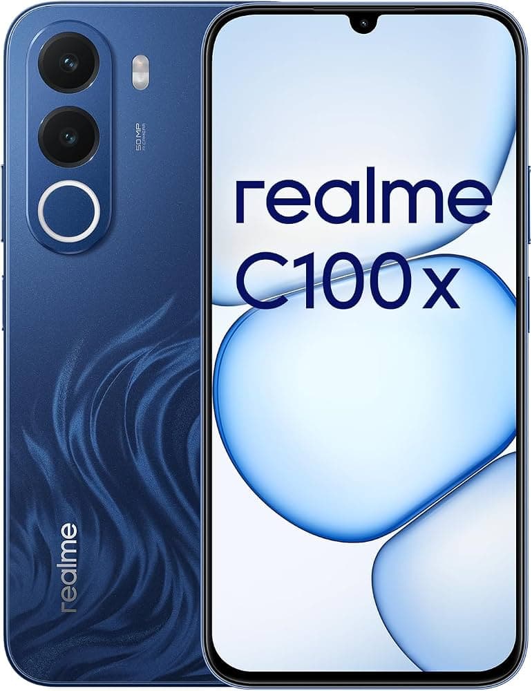 realme c100x black front