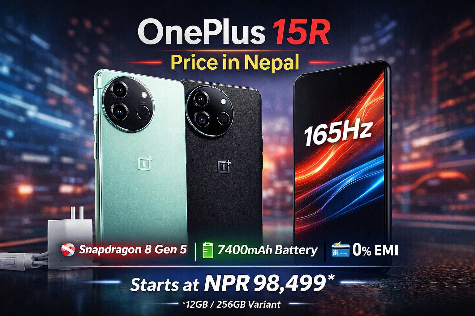 OnePlus 15R Price in Nepal (2026) – Full Review, Specs, EMI & Comparison