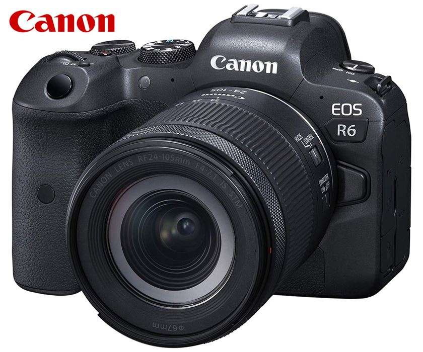 Canon EOS R6 Mirrorless DSLR Camera With RF 24-105mm Lens