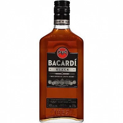 BACARDI BLACK RUM 375 ML - Buy Online at Best Price