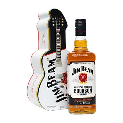 Jim Beam White 1L (Guitar Tin Box) - Buy Online at Best Price