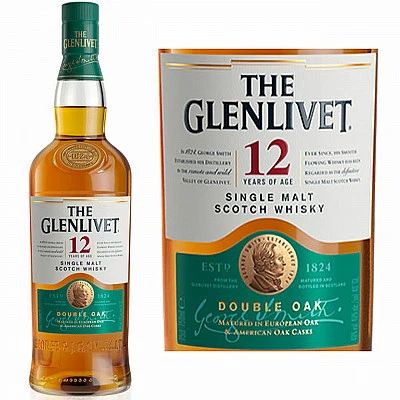 The Glenlivet 12yrs Double Oak 1L - Buy Online at Best Price