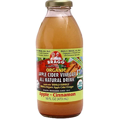 Bragg Apple Cider Vinegar Drink Apple - Cinnamon 473ML - Buy Online at Best Price