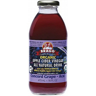 Bragg Apple Cider Vinegar Drink Concord Grape - Acai 473ML - Buy Online at Best Price
