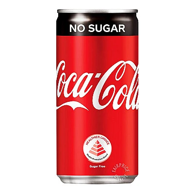 Coke No Sugar Can 320ML - Buy Online at Best Price