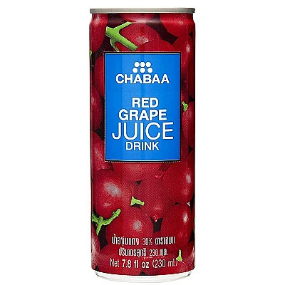 Chabaa Red Grape Juice Can - 230ml - Buy Online at Best Price