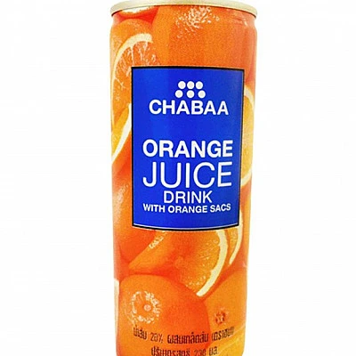 Chabaa Orange Can Juice - 230ml - Buy Online at Best Price