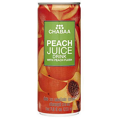 Chabaa Peach Can Juice - 230ml - Buy Online at Best Price