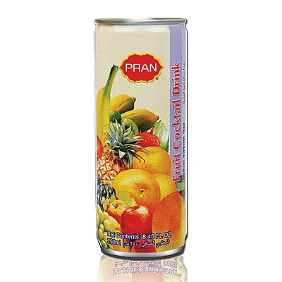 Pran Cocktail Fruit Drink Can - 250ml - Buy Online at Best Price