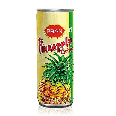 Pran Pineapple Fruit Drink Can - 250ml - Buy Online at Best Price